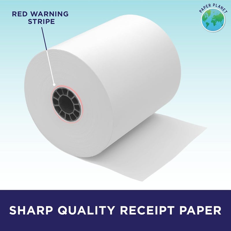 PaperPlanet 1-Ply White Bond Paper for Toast Kitchen Printer by Paper Planet | 20 Rolls | Compatible with TKP300 SNBC BTP-M300 - Image 4